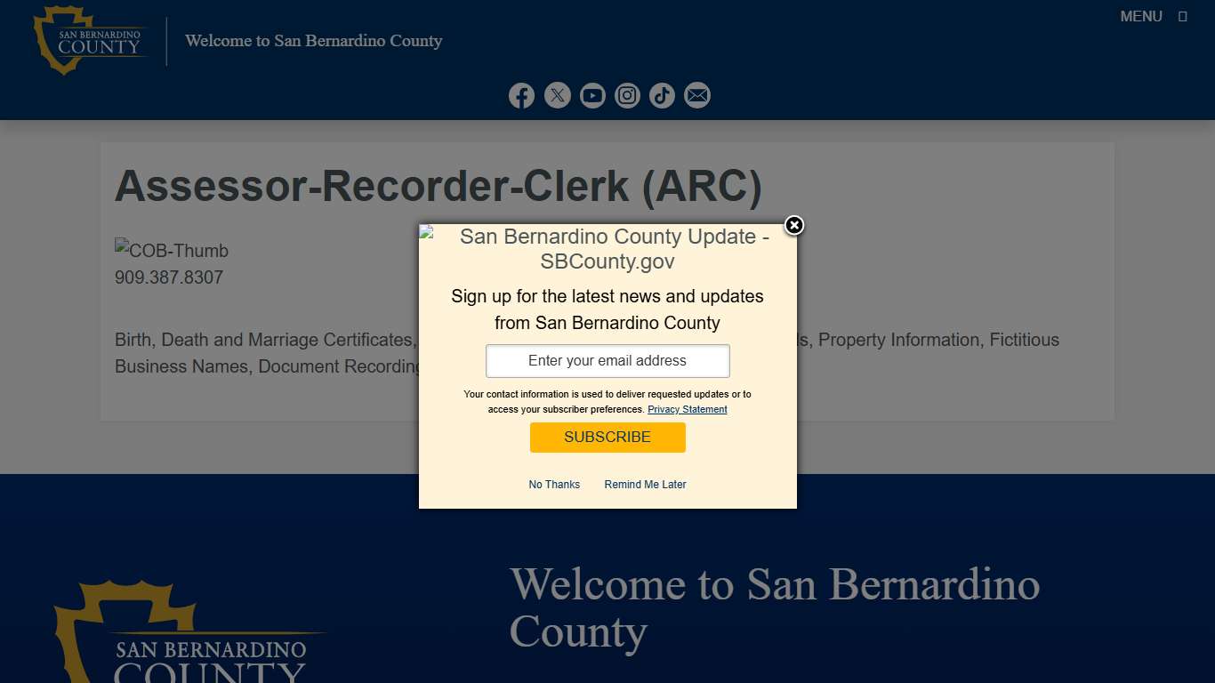 Assessor-Recorder-Clerk (ARC) – Welcome to San Bernardino County